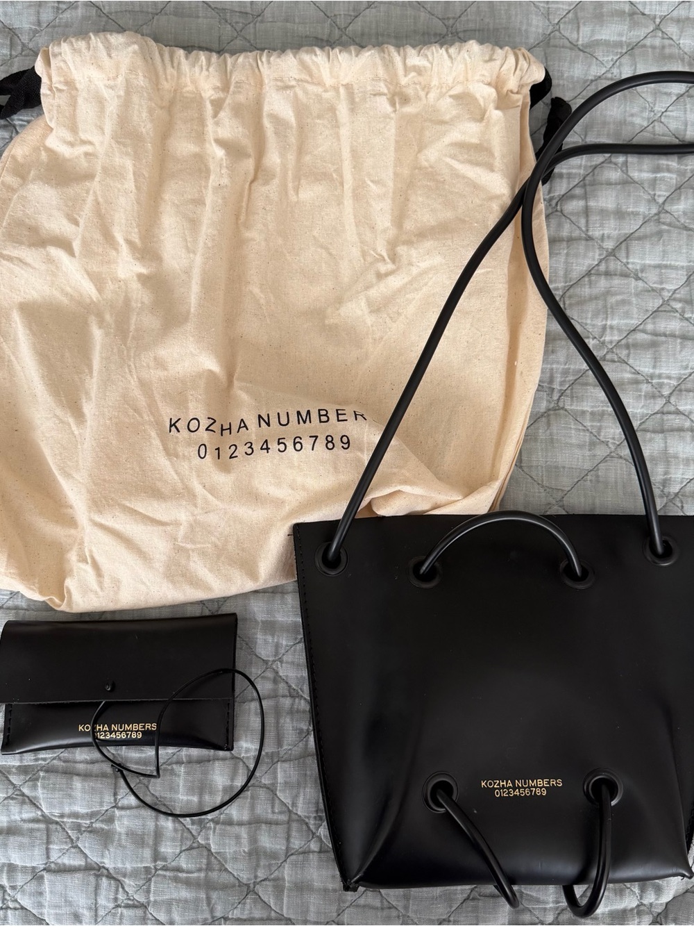 Kozha Numbers Utility Bag and Cardlet Wallet